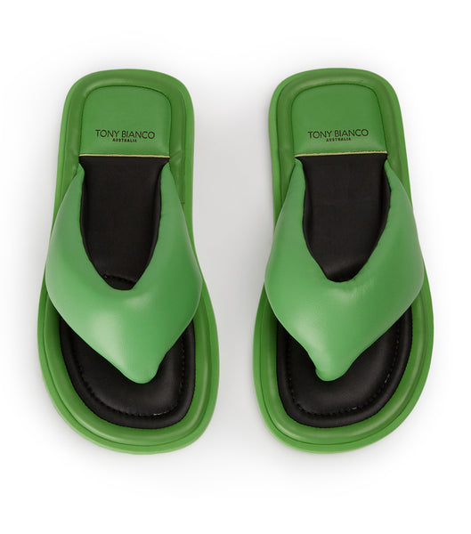 Sandalias de Diapositivas Tony Bianco Nikki Acid Green Verde | ECLVG77984