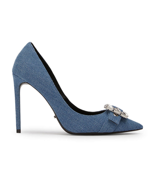 Tacones Brillantes Tony Bianco Abbey Washed Denim 10.5cm Azules | FCLHY78828