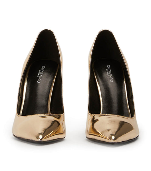 Tacones Brillantes Tony Bianco Anja Gold Shine 10.5cm Doradas | CLJKU15562