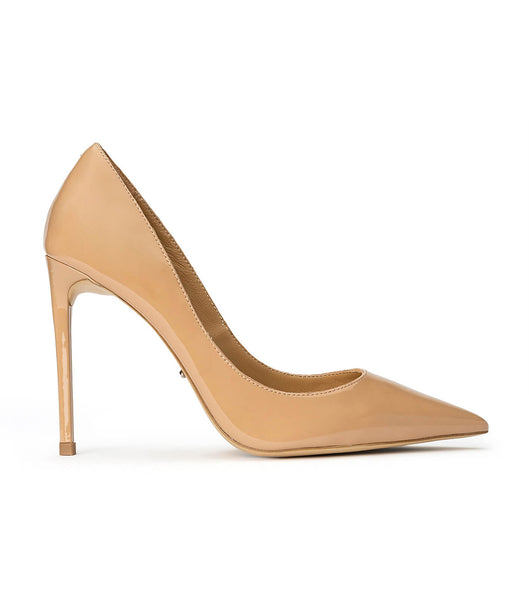 Tacones Brillantes Tony Bianco Anja Nude Charol 10.5cm Beige | CLEGJ23568