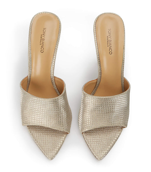 Tacones Brillantes Tony Bianco Marley Gold Aura 10.5cm Doradas | CLZDE32248