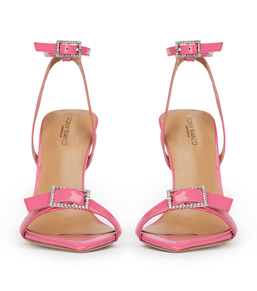 Tacones Brillantes Tony Bianco Mopsy Flamingo Charol 10.5cm Rosas | CLDYB95217