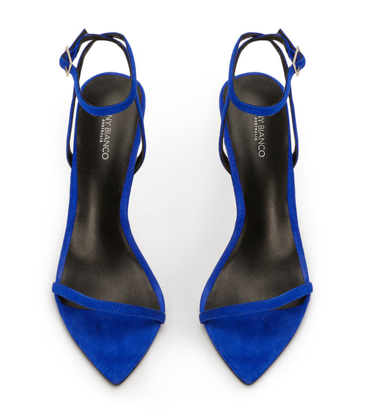 Tacones Brillantes Tony Bianco Myra Azure Gamuza 10.5cm Azur | CLNEJ99352