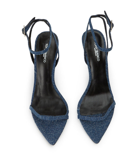 Tacones Brillantes Tony Bianco Myra Blue Denim 10.5cm Azules | CLQCS40556