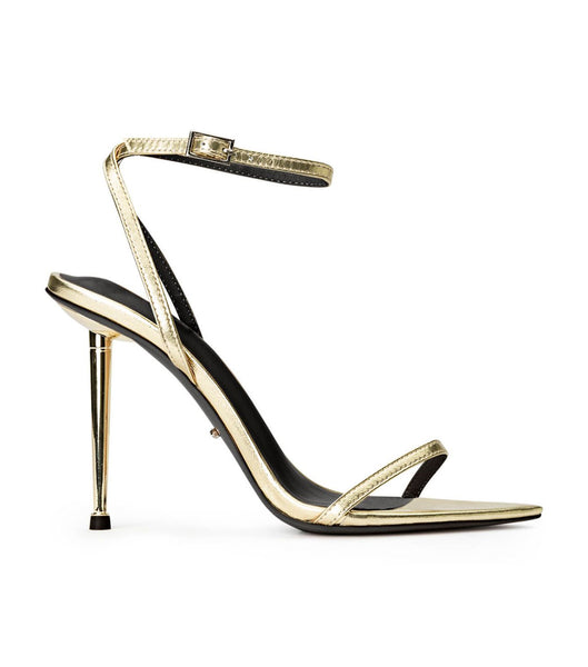 Tacones Brillantes Tony Bianco Myra Gold Nappa Metallic 10.5cm Doradas Metal | CLXBR78989