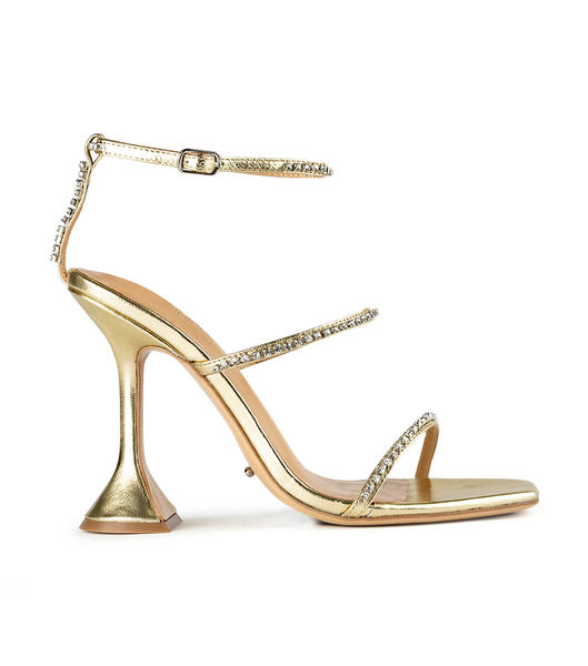 Tacones Brillantes Tony Bianco Skye Gold Nappa Metallic 10.5cm Doradas Metal | GCLUC24484