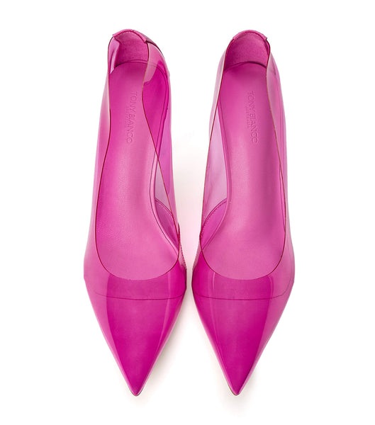 Tacones De Novia Tony Bianco Alijah Pink Vinylite/Pink Nappa 10.5cm Rosas Rosas | QCLWA74108