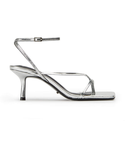 Tacones De Novia Tony Bianco Avi Silver Foil 6.5cm Plateadas | ECLHC83886