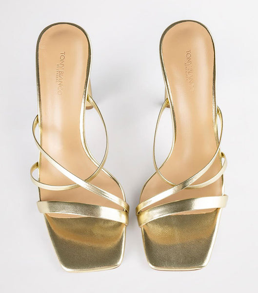 Tacones De Novia Tony Bianco Fior Gold Nappa Metallic 11cm Doradas Metal | FCLUI33944