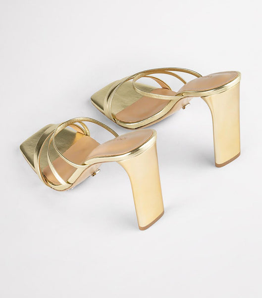 Tacones De Novia Tony Bianco Fior Gold Nappa Metallic 11cm Doradas Metal | FCLUI33944