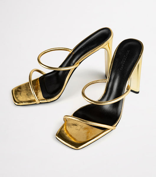 Tacones De Novia Tony Bianco Florence Gold Foil 11cm Doradas | BCLSO90506