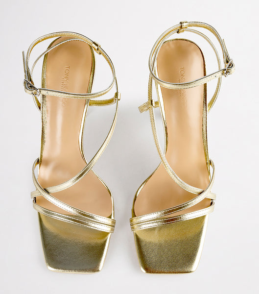 Tacones De Novia Tony Bianco Franci Gold Nappa Metallic 10.5cm Doradas Metal | CLNEJ92758