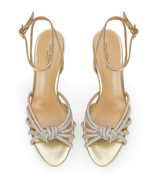 Tacones De Novia Tony Bianco Helena Gold Nappa Metallic 8.5cm Doradas Metal | SCLVO25053