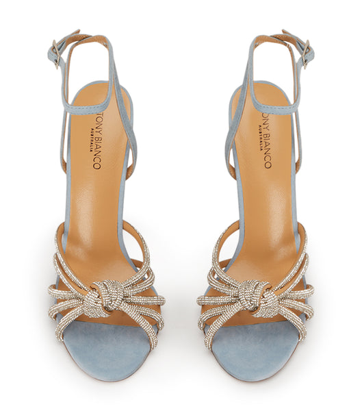 Tacones De Novia Tony Bianco Kyla Sky Gamuza 11cm Azules | CLJBT63345