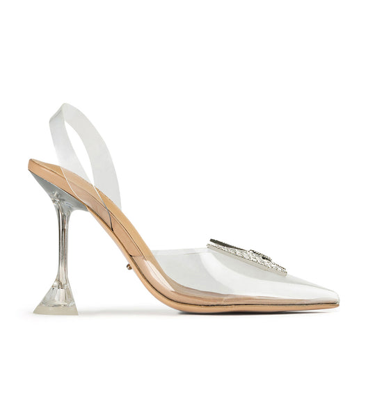 Tacones De Novia Tony Bianco Laos Clear Vinylite 10.3cm Plateadas | LCLTR42430