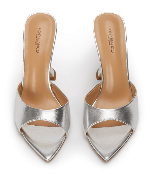 Tacones De Novia Tony Bianco Marcel Silver Nappa Metallic 10.5cm Plateadas Metal | CLDFL49223