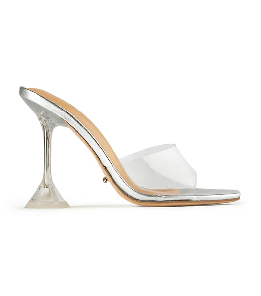 Tacones De Novia Tony Bianco Serri Clear Vinylite/Silver 10.5cm Plateadas | CLEGJ93418