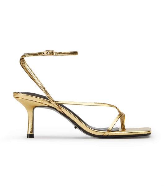 Tacones bajos Tony Bianco Avi Gold Foil 6.5cm Doradas | BCLSO44546