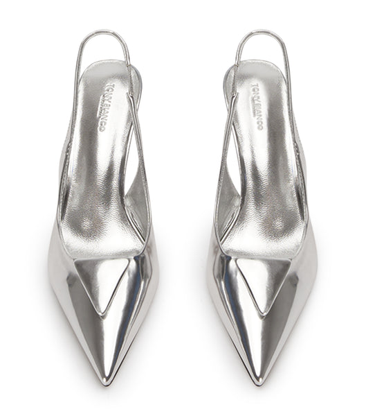 Tacones bajos Tony Bianco Bertie Silver Shine 7.5cm Plateadas | CLDYB93216