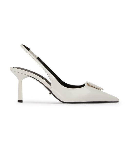 Tacones bajos Tony Bianco Bertie White Hi Shine 7.5cm Blancas | ZCLMJ62450