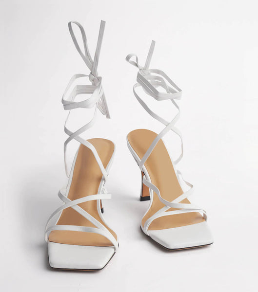 Tacones bajos Tony Bianco Caden White Sheep Nappa 8.5cm Blancas | CLEAH77144