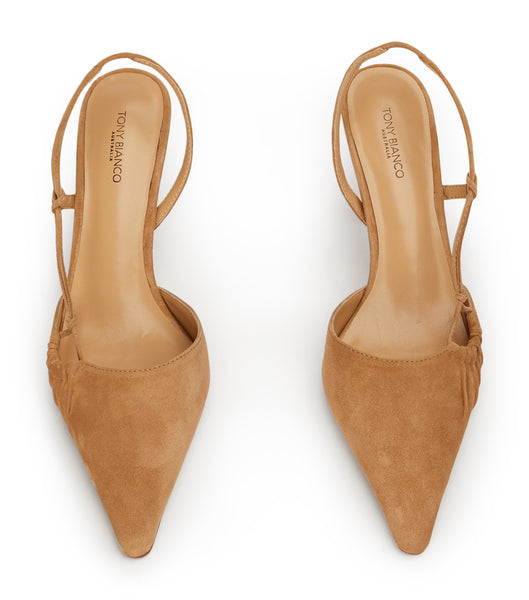 Tacones bajos Tony Bianco Sakai Butterscotch Gamuza 8cm Amarillo | BCLSO33338