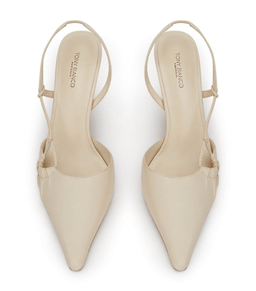 Tacones bajos Tony Bianco Sakai Dove Nappa 8cm Blancas | CLJVR76621