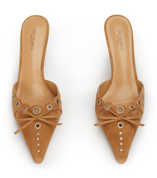 Tacones bajos Tony Bianco Shae Butterscotch Gamuza 8cm Beige | CLDFL75441