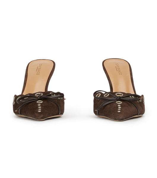 Tacones bajos Tony Bianco Shae Espresso Gamuza 8cm Chocolate | ACLWC11734