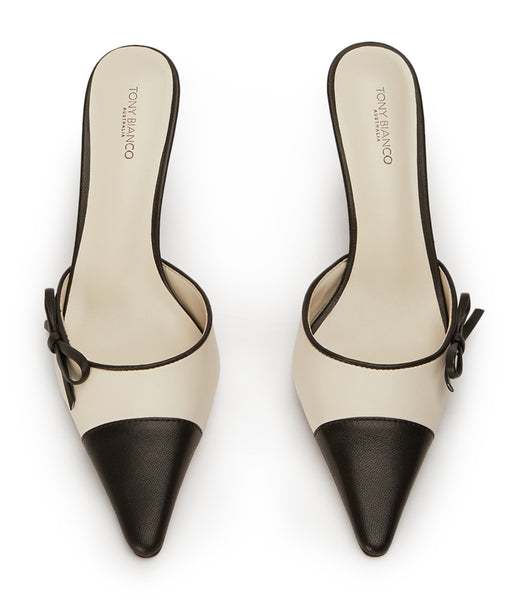 Tacones bajos Tony Bianco Shirley Bone/Black 8cm Beige Negras | DCLKV92921