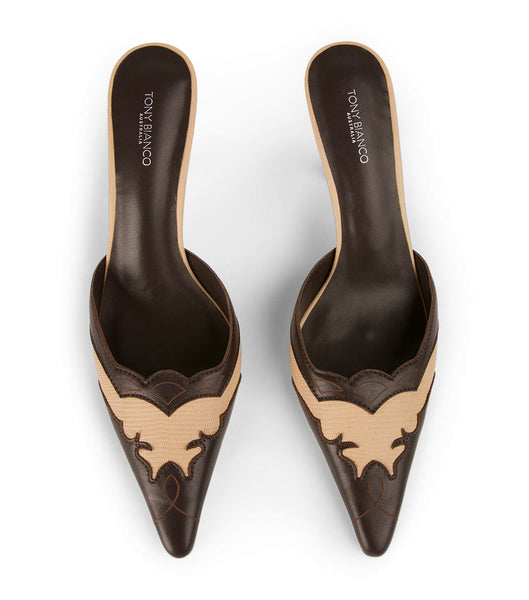 Tacones bajos Tony Bianco Shuga Beech/Chocolate 8cm Chocolate | CLDFL38146