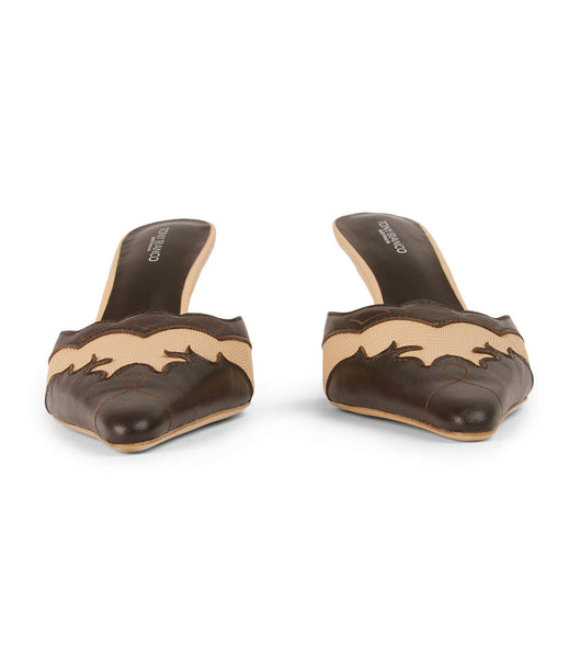 Tacones bajos Tony Bianco Shuga Beech/Chocolate 8cm Chocolate | CLDFL38146