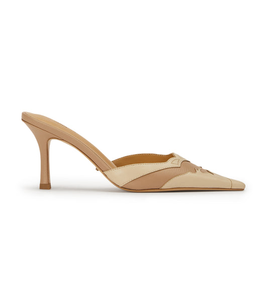 Tacones bajos Tony Bianco Shuga Skin/Vanilla 8cm Amarillo Claro | ECLHC18961