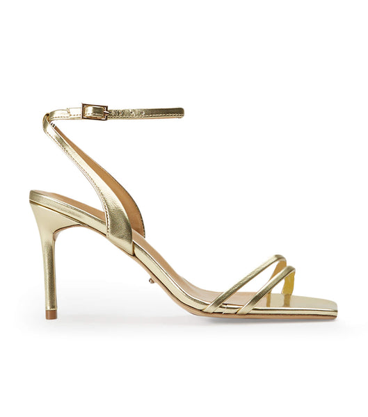 Tacones con tiras Tony Bianco Camelia Gold Nappa Metallic 8.5cm Doradas Metal | LCLSX12495