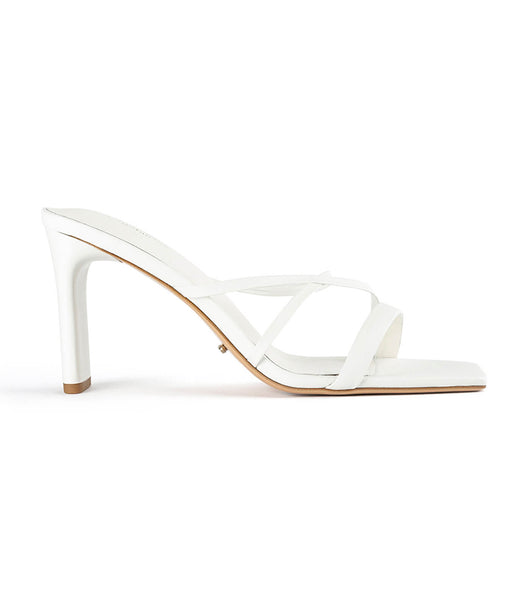 Tacones con tiras Tony Bianco Classic White Nappa 8.5cm Blancas | SCLVO66582