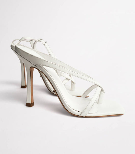 Tacones con tiras Tony Bianco Faythe White Kid 10.5cm Blancas | SCLNY42116