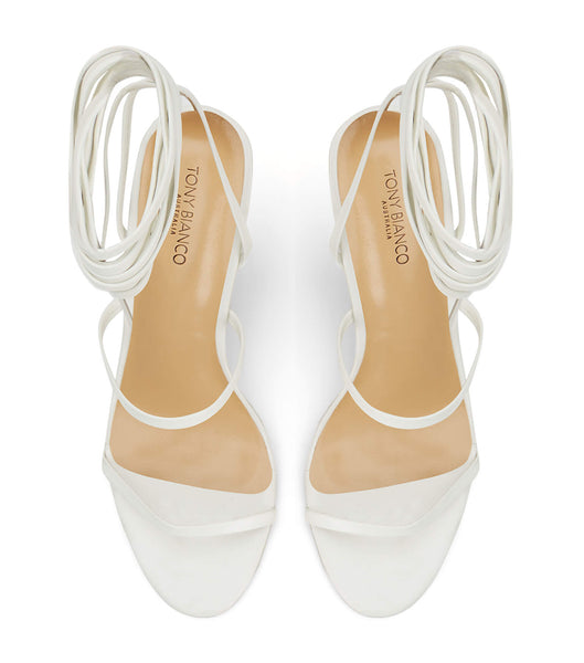 Tacones con tiras Tony Bianco Gabriella Milk Capretto 11cm Blancas | CLQAV72436