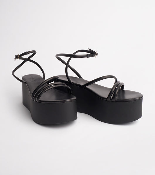 Tacones con tiras Tony Bianco Tory Black Sheep Nappa 9.5cm Negras | ZCLNQ54763