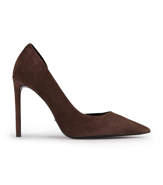 Tacones de aguja Tony Bianco Alyx Espresso Gamuza 10.5cm Chocolate | ECLHC30192