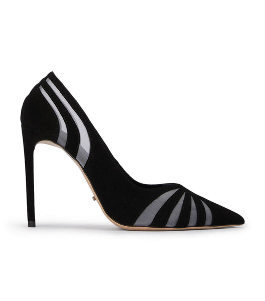 Tacones de aguja Tony Bianco Arrow Black Gamuza 10.5cm Negras | BCLSO96983