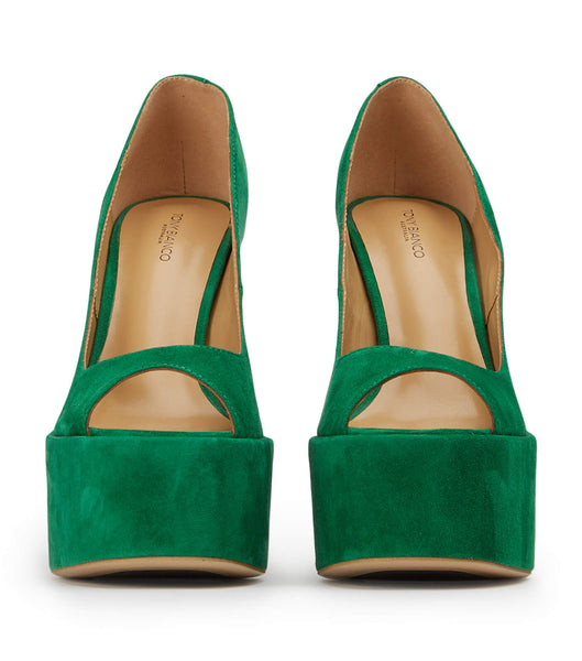 Tacones de aguja Tony Bianco Jolee Jade Gamuza 15cm Verde | SCLNY60235