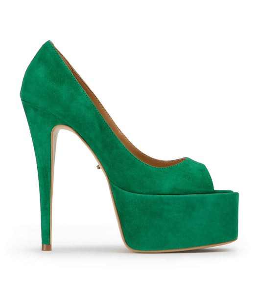 Tacones de aguja Tony Bianco Jolee Jade Gamuza 15cm Verde | SCLNY60235