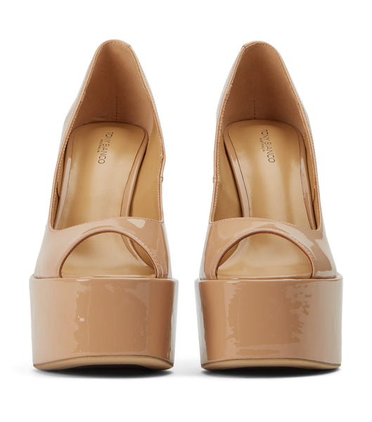 Tacones de aguja Tony Bianco Jolee Nude Charol 15cm Beige | XCLBH27856