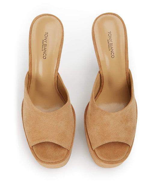 Tacones de aguja Tony Bianco Jordyn Butterscotch Gamuza 15cm Marrones | CLNEJ98735