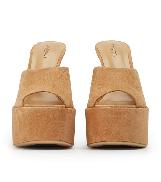 Tacones de aguja Tony Bianco Jordyn Butterscotch Gamuza 15cm Marrones | CLNEJ98735