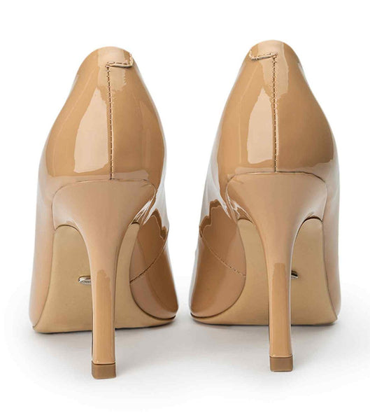 Tacones de aguja Tony Bianco Kysaia Nude Charol 9.5cm Beige | ZCLMJ55242