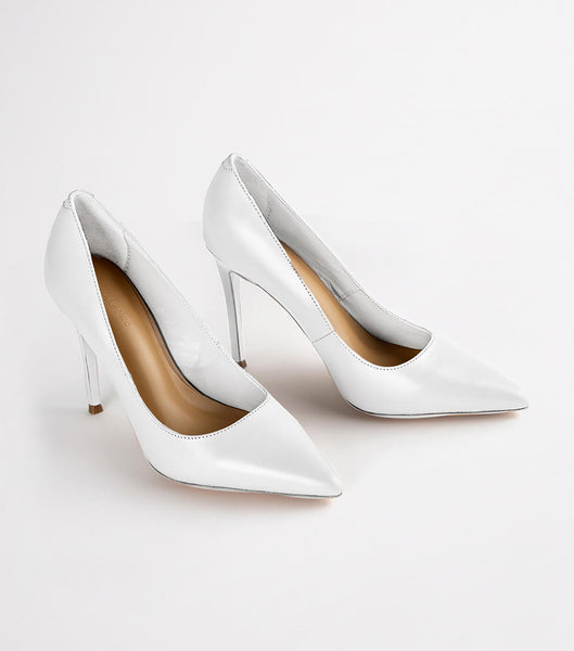 Tacones de aguja Tony Bianco Lotus Milk Capretto 10.3cm Blancas | CLEAH28911