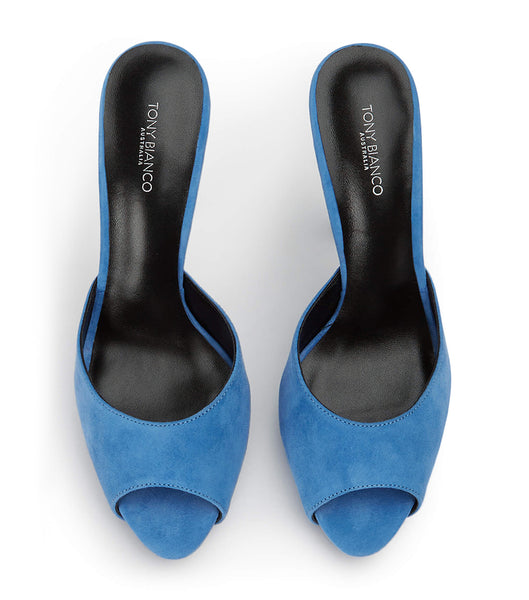 Tacones de aguja Tony Bianco Love Blue Gamuza 12cm Azules | CLZPD51939