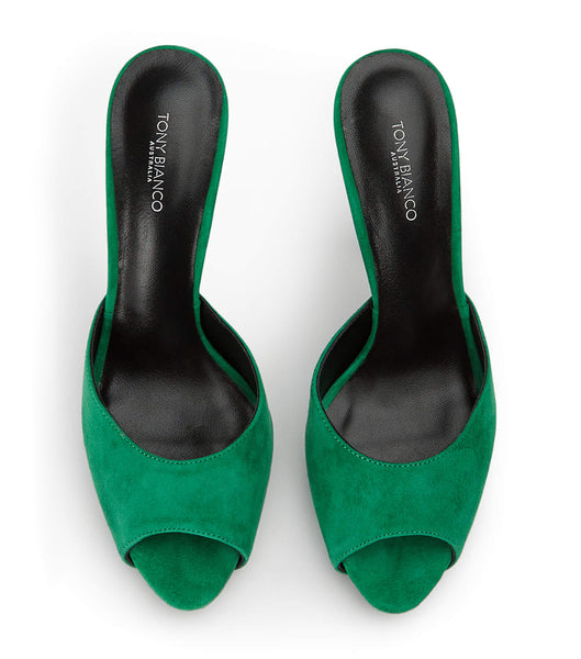 Tacones de aguja Tony Bianco Love Jade Gamuza 12cm Verde | CLJVR30166