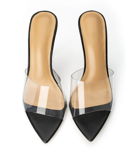 Tacones de aguja Tony Bianco Mylo Clear Vinylite/Black 10.5cm Negras | CLCIF74728